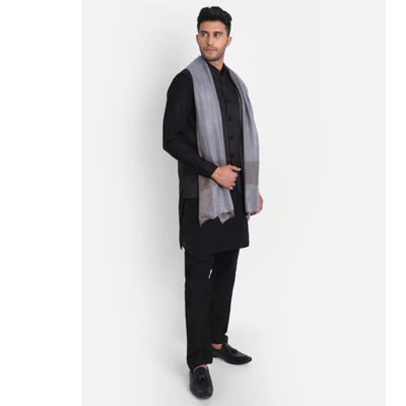 Men Woolen Woven Design Stole